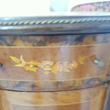 Wooden Irregularly Shaped Wooden  Commode