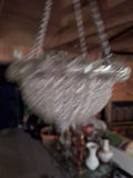 Mid Century Modern French Chandelier Petite Crystal