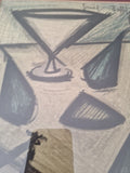 Vintage Original Bernard Buffet Lithograph Mid Century Modern