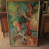 Original Mid century Modern Abstract Expressionist Painting
