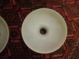 Set Of 5 Vintage Glass Bobeches Chandelier Shade