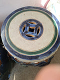 Matching Pair Of Vintage Porcelain Chinese Garden Seats