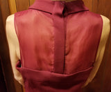 Cynthia Steffe Knee Length Size 6 Burgundy Dress - Diamonds Sapphires Rubies Emeralds