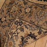 Vintage Oriental Rug Runner 100% Wool Hand Knotted Cream 2-7 x 7-11