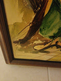 Framed Painting of Clowns - Diamonds Sapphires Rubies Emeralds