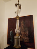 Antique Baccarat unmarked Hollywood Regency Glamour Gilt Bronze Lamp Signed 3508 - Diamonds Sapphires Rubies Emeralds