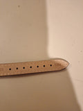 Tiamo GENUINE LEATHER 14 MM WATCH STRAP Black NEW Stainless Steel Buckle