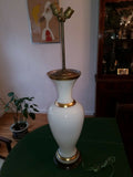 Mid Century Baccarat Opaline Large Lamp