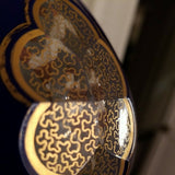 Antique Moser Overlay Bohemian Glass Triple