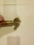 Carved Wooden Cane/ Walking Stick 36.625" HANDLE IS LOOSE