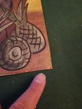 Vintage Diego Rivera 1935 Print Signed On Back #9508