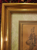 Framed Engraving by J.G. de Sainte Sauveur and Labrousse "Marchande l'huitres"