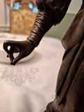 LaLouette Statue Possibly Bronze 12"x 4" Base 7 lbs 2 Ounces