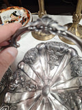 Vintage Pair Of Silver Plated Fruit Dishs With Handles Perfect Condition