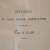 Vintage Mid Century Modern Architectural Etching Palazzo Bartolini #91008