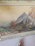 Antique Painting From An Estate George F. Bensell Labeled "The Old Mill" #915008 - Diamonds Sapphires Rubies Emeralds