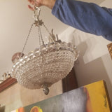 Vintage Venetian Petite Beaded Chandelier - Diamonds Sapphires Rubies Emeralds