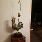 Circa 1800's Chinese Antique Rooster Lamp