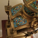 Antique 19th Century Museum Enamel Bronze Clock