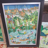 Set Of 4 Oil Paintings