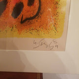 Mid Century Modern Abstract Color Lithograph Limited Edition