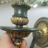 Antique Bronze Sconces E F Caldwell  Pair Gilt
