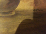 Framed Signed Painting of Flowers