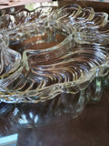 Mid century modern vintage Baccarat surrounding crystal