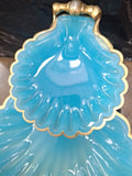 Double Plated Candy Dish Made In Italy One Plate Is 10" The Other Is 5.5"