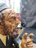 3 Rabbis Sculpture Judaica 17" X 8" X 8"