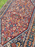 Vintage Colorful Oriental Rug Hand Knotted Tribal All Wool Mint Condition