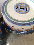 Matching Pair Of Vintage Porcelain Chinese Garden Seats