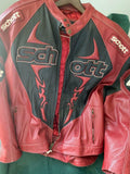 Authentic SCHOTT Motorcycle Biker Racing Leather Jacket. Size 6XL