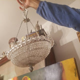 Vintage Venetian Petite Beaded Chandelier - Diamonds Sapphires Rubies Emeralds