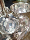 Hazorfim 925 Silver Salt And Pepper Holder Made In Israel 467 Grams