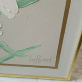 Framed Signed PAINTING - Diamonds Sapphires Rubies Emeralds