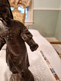 LaLouette Statue Possibly Bronze 12"x 4" Base 7 lbs 2 Ounces