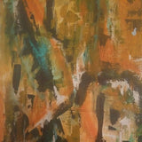 Colorful Mid century Modern Abstract painting Signed