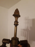 Antique Baccarat unmarked Hollywood Regency Glamour Gilt Bronze Lamp Signed 3508 - Diamonds Sapphires Rubies Emeralds