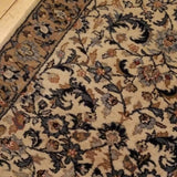 Vintage Oriental Rug Runner 100% Wool Hand Knotted Cream 2-7 x 7-11