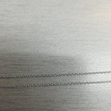 14 Karat White Gold 1.2 MM Adjustable Cable Chain With Heart  With Lobster Clasp