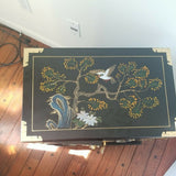 Chinese Black Lacquer Commode