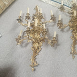 Pair of Massive Palace French Antique Sconces