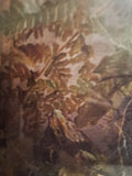 Antique Organic Watercolor Ornithological Signed