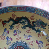 Mid century Modern Vintage Chinese porcelain Dragon Dish Set of 36 pieces