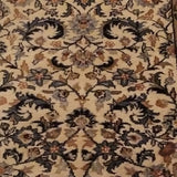 Vintage Oriental Rug Runner 100% Wool Hand Knotted Cream 2-7 x 7-11