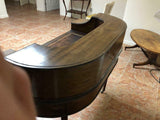 Secretary Style Work Desk with Leather Top probably Walnut or Oak