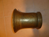 Antique Solid Brass Vintage Mortar & Pestle Heirloom - Diamonds Sapphires Rubies Emeralds