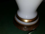 Mid Century Baccarat Opaline Large Lamp