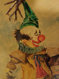 Framed Painting of Clowns - Diamonds Sapphires Rubies Emeralds